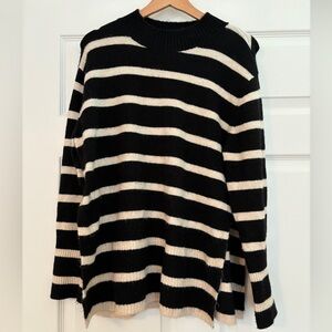 Black and white stripped H&M sweater